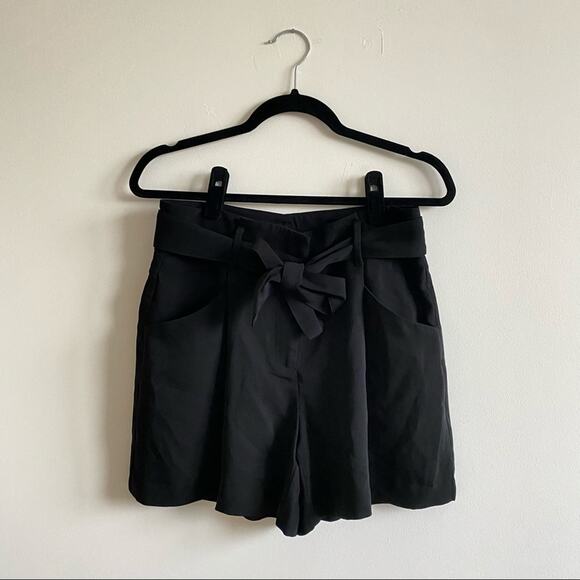 Ann Taylor Tailored Black Belted Flowy Shorts Size 2 NWT - Picture 2 of 6